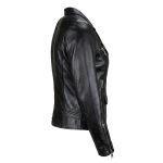 Premium Quality Brando Lambskin Leather Jacket Fashion for Biker Motorcycle Style with YKK zippers for Women